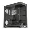 HAVN HS 420 VGPU Dual-Chamber Mid Tower ATX PC Case Black | PCIe 5.0 Vertical GPU Kit, 11x 140mm Fan Slots & 2X 420mm Radiator Support, SimpliCable Cable Management, Tempered Glass, PWM Fan Hub view 1