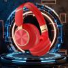 Bluetooth 5.0 Headphones Over Ear Earphones Head-Mounted Bluetooth Wireless Headset Wireless Headphones with Microphone Foldable Lightweight Headset for Home Office Sports Travel (Red) view 4