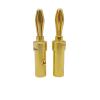 10Pcs Gold-Plated Copper 4mm Banana Plug Audio Speaker Cable Wire Connector 4MM Banana Male, Amplifier Audio Jack Adapter view 1