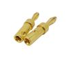 10Pcs Gold-Plated Copper 4mm Banana Plug Audio Speaker Cable Wire Connector 4MM Banana Male, Amplifier Audio Jack Adapter view 2