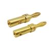 10Pcs Gold-Plated Copper 4mm Banana Plug Audio Speaker Cable Wire Connector 4MM Banana Male, Amplifier Audio Jack Adapter view 4