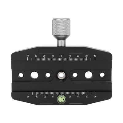 Quick Release Clamp, with 1/4in 3/8in Screw Hole Aluminum Alloy Camera Quick Release Clamp for Standard Quick Loading Plate with Width of 38mm-43mm