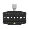Quick Release Clamp, with 1/4in 3/8in Screw Hole Aluminum Alloy Camera Quick Release Clamp for Standard Quick Loading Plate with Width of 38mm-43mm view 1