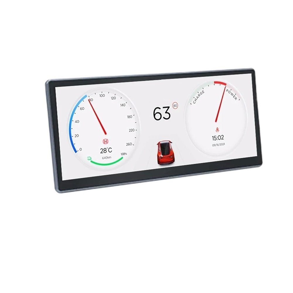 9 Inch Digital Virtual CockpitCompatible with Tesla Model Y and Model 3 2019-2023 Instrument Cluster Performance Speedometer HUD Dashboard(Compatible with AMD CPU)