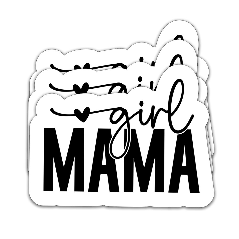 (3Pcs) Girl Mama Sticker Girl Mom Sticker Mom Life Sticker, Perfect for Moms Mama Mothers Grandma Mother's Day Waterproof Vinyl Decal For Books Laptop Phones Tumblers Water Bottles, Size 3 x 2.3 Inch