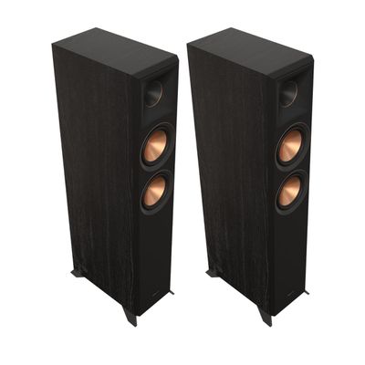Klipsch Reference Premiere RP-5000F II Floorstanding Speaker Pair with 25ft Speaker Wire - Ebony