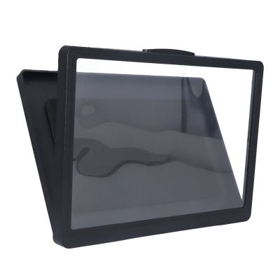 Diydeg Shower Tablet Holder, 180 Rotation Tablet Holder Bathroom Tablet Case, Tablet Wall Mount Holder with Touchable Anti Fog Screen for Bathroom Kitchen (9802B Black)