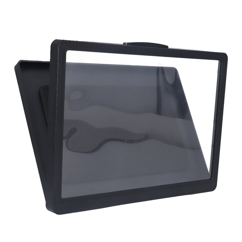 Diydeg Shower Tablet Holder, 180 Rotation Tablet Holder Bathroom Tablet Case, Tablet Wall Mount Holder with Touchable Anti Fog Screen for Bathroom Kitchen (9802B Black)
