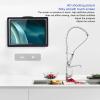 Diydeg Shower Tablet Holder, 180 Rotation Tablet Holder Bathroom Tablet Case, Tablet Wall Mount Holder with Touchable Anti Fog Screen for Bathroom Kitchen (9802B Black) view 4