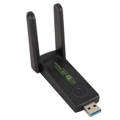 Cordless Adapter for Desktop PC, USB 3.0 Network Dongle with Dual Antennas Network Transceiver, Dual Band 5G/2.4G for Laptop Computer, for windows10/8.1/8/7/XP