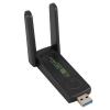 Cordless Adapter for Desktop PC, USB 3.0 Network Dongle with Dual Antennas Network Transceiver, Dual Band 5G/2.4G for Laptop Computer, for windows10/8.1/8/7/XP view 1