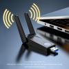 Cordless Adapter for Desktop PC, USB 3.0 Network Dongle with Dual Antennas Network Transceiver, Dual Band 5G/2.4G for Laptop Computer, for windows10/8.1/8/7/XP view 2