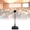 Gooseneck Microphone, Podium Microphone with 5m XLR Cable Gooseneck Type Microphone Wired Conference Microphone Desk Microphone for Computer view 4