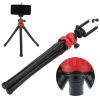 11.8inch Phone Tripod, 2-in-1 Selfie Stick Tripod Portable Flexible Rubber Octopus Tripod Stand Bracket, Video Shooting Equipment for Camera and Smart Phone view 4