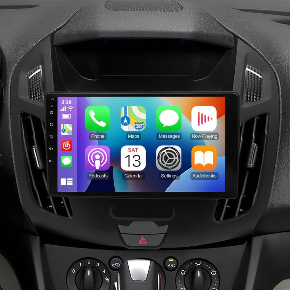 PHEZEN Android 13.0 Car Stereo Radio for Ford Transit/Tourneo Connect 2014-2018, 7inch Touch Screen Car Audio Receivers with Carplay Android AutoGPS Navigation Bluetooth WiFi Backup Camera 2G+32GB