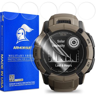 ArmorSuit 6 Pack for Garmin Instinct 2X Solar (50mm) Screen Protector MilitaryShield HD Clear Film - Made in USA