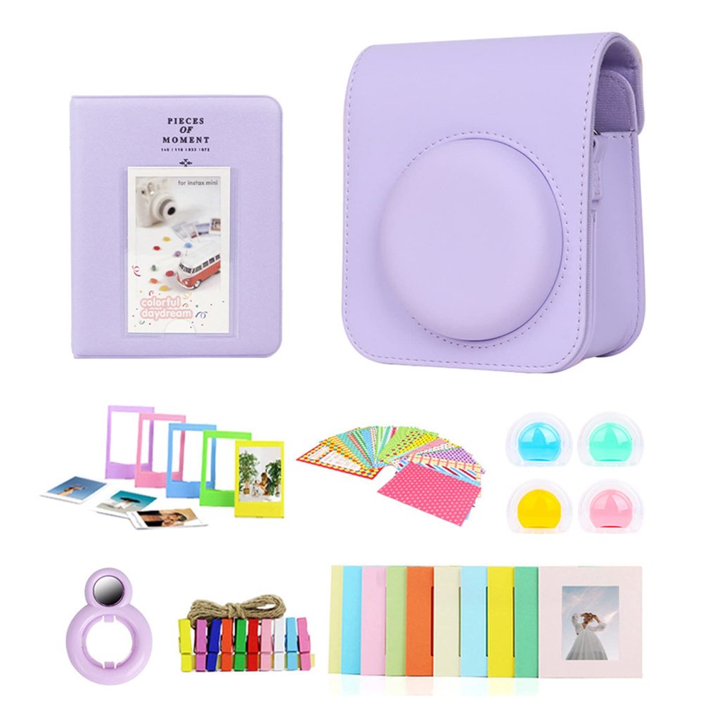 Bottone Instant Camera Accessory Bundle for 12 with Camera Bag/Selfie Lens/Photo Album Frames Stickers