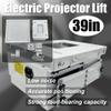 HQHAOTWU Projector Lift 39''Electric Projector Mount Hidden Ceiling Projector Bracket 19.69'' Base Automatic Lift Projector Electric Motorized Projector Mount Hanger 22Lb Load Capacity 110V view 2