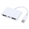 GMBYLBY Laptops Pad Fast Speed USB TypeC to USB 2.0 3 Port Multi Splitters Adapters for Laptops view 1