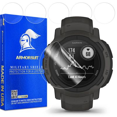 ArmorSuit 6 Pack for Garmin Instinct 2 Solar (45mm) Anti-Glare Screen Protector MilitaryShield Matte Film - Made in USA