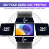 Halloive 360 Privacy Screen Protector for Macbook Air 13.6/13 Inch (2022-2025, M2, M3M4), Privacy Screen Filter for Macbook Air 13.6 Inch, Anti-Spy/Anti Fingerprint/Anti Blue Light/Anti Glare view 2