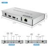 ENS HDMI KVM USB Extender, up to 300FT, Pair of Transmitter and Receiver, CAT5E, CAT6, 1080P and 4K, Long Distance Transmission with USB 2.0 Ports for Remote Keyboard & Mouse Control view 2