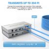 ENS HDMI KVM USB Extender, up to 300FT, Pair of Transmitter and Receiver, CAT5E, CAT6, 1080P and 4K, Long Distance Transmission with USB 2.0 Ports for Remote Keyboard & Mouse Control view 3