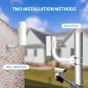 [2 Pack] Universal Wireless Bridge Mount Outdoor J Pole Mount Bracket/Wall Mount for Outdoor Point-to-Point AP Access Point for Antenna/Security Camera Building to Building Mount view 4