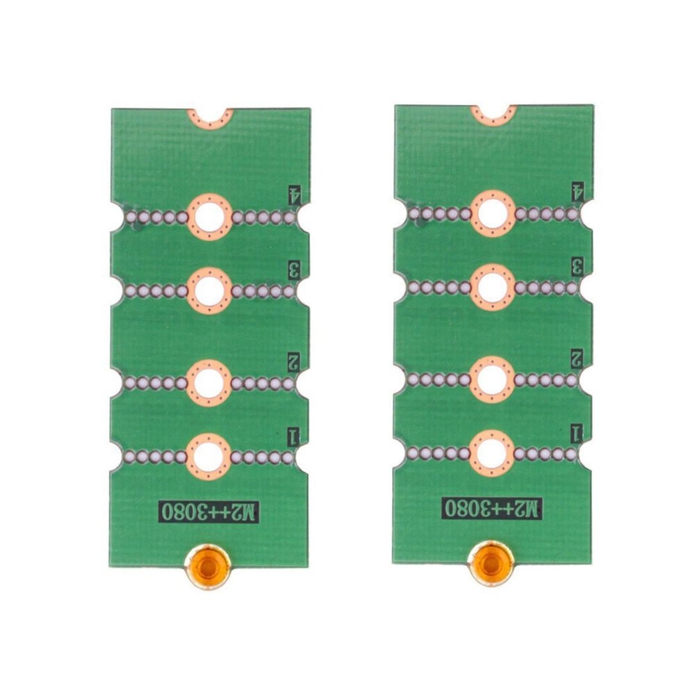 2 Pack M.2 NVME SSD Hard Drives 2230 to 2242 2260 2280 Expansion Card Holder, NVME M.2 SSD Hard Drives 2242 to 2260 2280 Expansion Board Converter Adapter Green