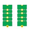 2 Pack M.2 NVME SSD Hard Drives 2230 to 2242 2260 2280 Expansion Card Holder, NVME M.2 SSD Hard Drives 2242 to 2260 2280 Expansion Board Converter Adapter Green view 3