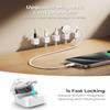 MRGLAS 10-Pack Magnetic Cable Management Cord Organizer, USB C to USB C Cable 60W [4-Pack, 10+6.6+3.3+1.6FT] view 2