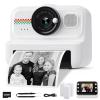 HiMont Kids Instant Print Camera, 1080P HD Kids Camera Instant Print with 3 Rolls Print Paper & 32GB Card, Ideal Kid Toys Gifts for Boys & Girls Age 3-14 (Black) view 1