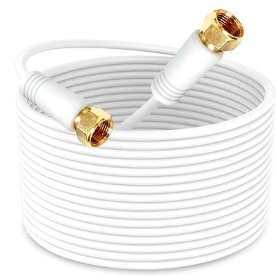YOTETION 40 FT Coaxial Cable for InternetFlexible RG6 Coaxial Cable for TV Coax Cable for Internet Double-Shielded Coax Flexible Coaxial Cable