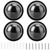 Dome Simulation Camera Screw Kit, Dummy Fake Security CCTV Cameras with Flashing Red Light, Tool for Indoor Outdoor Home Business (Black) view 1
