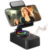 Cell Phone Stand with Wireless Bluetooth Speaker, LED, Anti-Slip Base HD Surround Sound,Perfect for Home/Outdoor with Bluetooth Speaker for Desk Compatible with iPhone/ipad/Android,Gifts for Men Women view 1