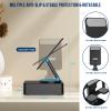 Cell Phone Stand with Wireless Bluetooth Speaker, LED, Anti-Slip Base HD Surround Sound,Perfect for Home/Outdoor with Bluetooth Speaker for Desk Compatible with iPhone/ipad/Android,Gifts for Men Women view 3
