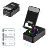 Cell Phone Stand with Wireless Bluetooth Speaker, LED, Anti-Slip Base HD Surround Sound,Perfect for Home/Outdoor with Bluetooth Speaker for Desk Compatible with iPhone/ipad/Android,Gifts for Men Women view 4
