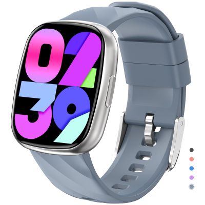 AYATAHA Smart Watch for Kids, Kids Fitness Tracker Watch for Boys Girls Ages 5-15, Activity Tracker, Heart Rate Sleep Monitor, IP67 Waterproof, Pedometer, Sport Modes, Puzzle Game (Silver)
