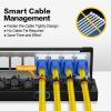 PBAEGAV Patch Panel 12 Port 1U UTP/STP Blank Keystone Patch Panel Compatible with LC/SC/ST/FC/USB/HDMI Keystone Jack for Desk Mount Home Ethernet Termination Box (1U 12 Port) view 2