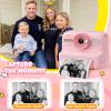 HiMont Kids Camera Instant Print, 1080P HD Instant Print Camera for Kids with 3 Rolls Print Paper & 32GB Card, Selfie Digital Camera for Kid, Ideal Kid Toys Gifts for Boys & Girls Age 3-14 (Pink) view 3