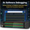 Digital Equalizer, Single/Double 31-Band Stereo Graphic EQ, with LED Light Display, 10 Preset Effects, PC Debugging, Automatic Noise Reduction, High, Mid and Bass Adjustment, for Recording Studio(Sing view 3
