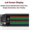 Digital Equalizer, Single/Double 31-Band Stereo Graphic EQ, with LED Light Display, 10 Preset Effects, PC Debugging, Automatic Noise Reduction, High, Mid and Bass Adjustment, for Recording Studio(Sing view 4