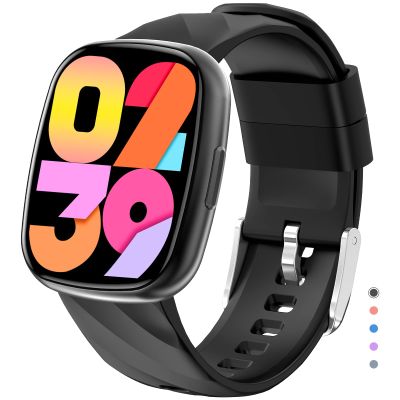 AYATAHA Smart Watch for Kids, Kids Fitness Tracker Watch for Boys Girls Ages 5-15, Activity Tracker, Heart Rate Sleep Monitor, IP67 Waterproof, Pedometer, Sport Modes, Puzzle Game, S60K Black