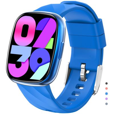 AYATAHA Smart Watch for Kids, Kids Fitness Tracker Watch for Boys Girls Ages 5-15, Activity Tracker, Heart Rate Sleep Monitor, IP67 Waterproof, Pedometer, Sport Modes, Puzzle Game, S60K Blue