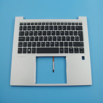 Bayjebu Parts for HP Elitebook 840 845 G9 14.0" Palmrest Keyboard Bezel Spanish Backlit Silver N09058-071