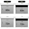 GJPXFR Wall Mount Portable Projection Screen with 2.5 Gain4K HD Projector Screen Indoor Outdoor Anti CreaseRoll Down Movie Screen with 178 Degrees Viewing Angle(16:9-72inch) view 2