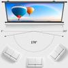 GJPXFR Wall Mount Portable Projection Screen with 2.5 Gain4K HD Projector Screen Indoor Outdoor Anti CreaseRoll Down Movie Screen with 178 Degrees Viewing Angle(16:9-72inch) view 3