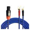 NL4FC Active Speaker Cable 4 Pin Speakon to Dual Banana Spade Y Plug Compatible with Stage Quality OFC Audio Cable 1M 2M 3M 5M 8M 10M 12M(to 2.0 pin,3.5meter) view 3