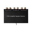 Y.D.F 2 Port Amplifier Speaker Selector, 2(1)-in-1(2)-Out Amp Speaker Switcher Selector, AMP A/B Switch Splitter 2-Way Loudspeaker Control Combiner Box view 2
