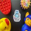 Pack 3" Tummy Ache Survivor Cute Cat Sticker Meme Funny for Fridge, Car, Truck, Window 3" view 2